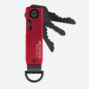 BizniszWallet-Aluminium-RED-Kulcstartó