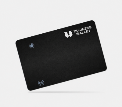 BusinessWallet nyomkövető kártya kártyatartóban, Apple Find My appban iPhone térképen